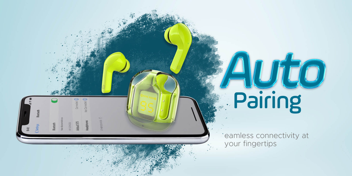 Air31 Earbuds Wireless Crystal Transparent Body | Air 31 Tws  Bluetooth 5.3 (random Color)